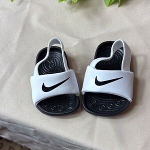 Nike NB Black and White Slide Sandals